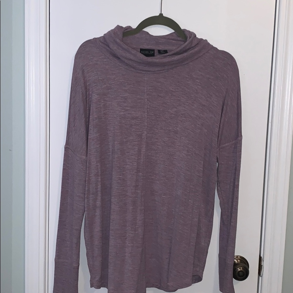 🌂🤷🏻‍♀️ Purple Cowl Soft Light Sweater